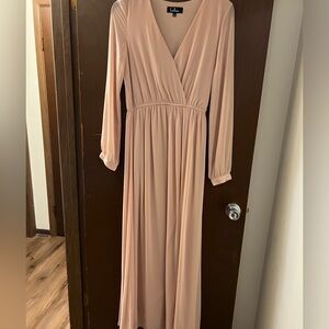 Lulus pale pink formal dress